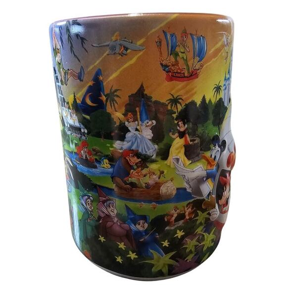 Walt Disney World Grandma Coffee Mug Purple Ceramic Mickey Minnie Monorail Retro - Picture 2 of 10